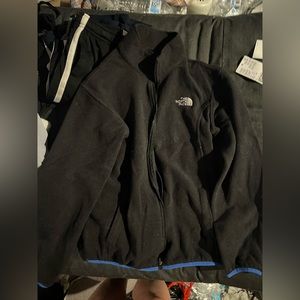 North face black zip up sweater (boys)